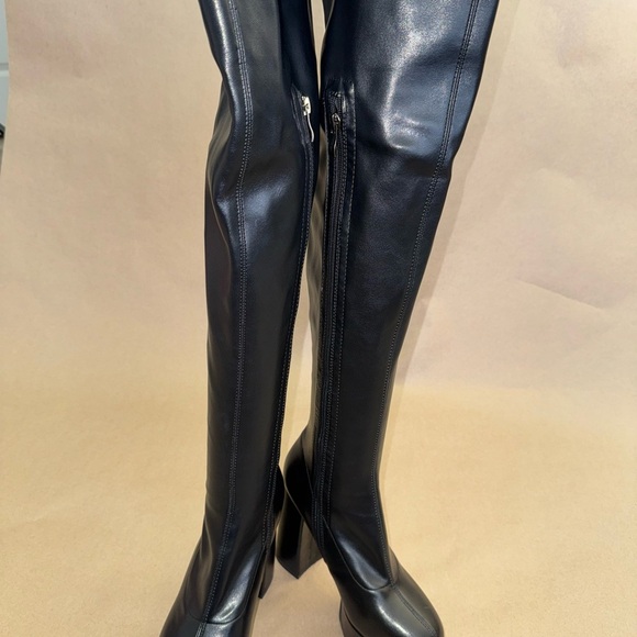 Simmi London - Black Over-the-Knee Boots - Picture 7 of 9